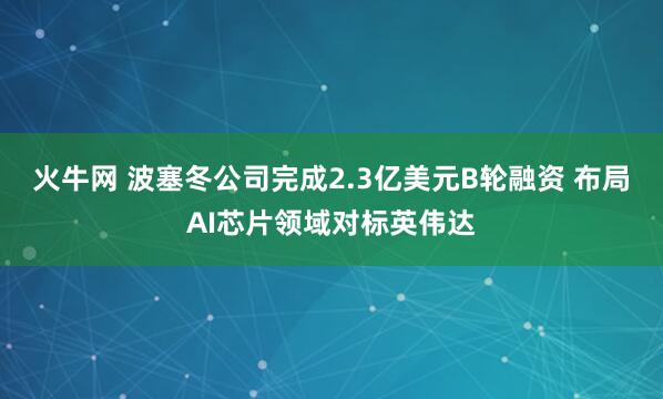 火牛网 波塞冬公司完成2.3亿美元B轮融资 布局AI芯片领域对标英伟达