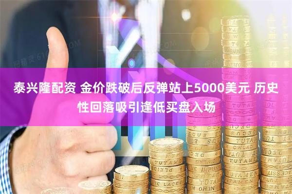 泰兴隆配资 金价跌破后反弹站上5000美元 历史性回落吸引逢低买盘入场